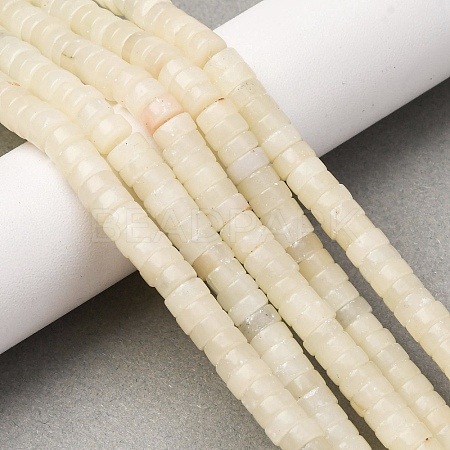 Natural White African Opal Beads Strands G-L624-I19-3x6mm-1