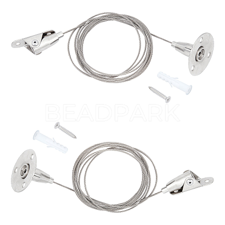 Stainless Steel Adjustable Wall Hooks AJEW-WH0018-88P-1