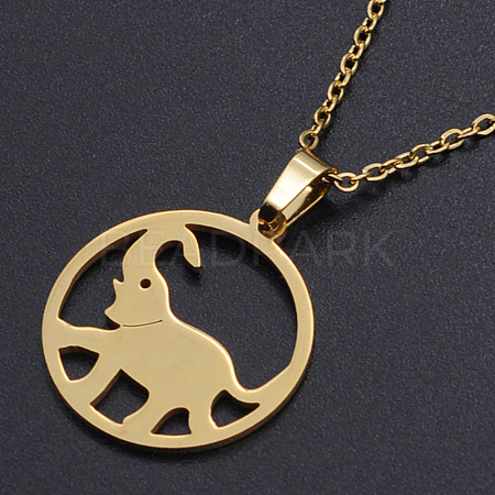 201 Stainless Steel Pendants Necklaces NJEW-S105-JN666-45-2-1