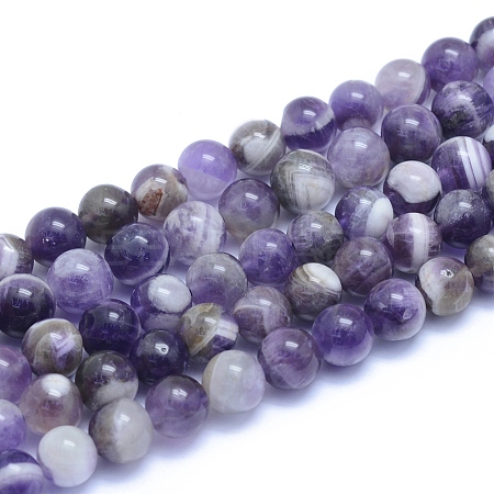 Natural Amethyst Beads Strands X-G-L552H-03B-1