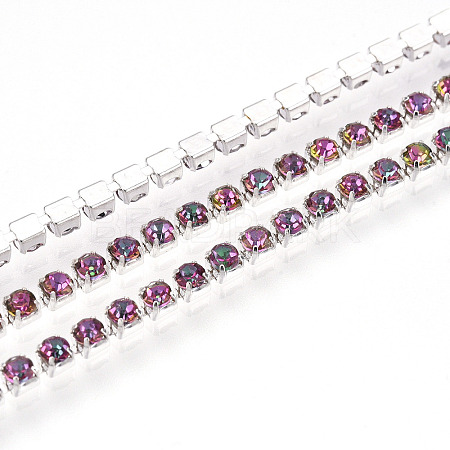 Iron Rhinestone Cup Chains CH-T006-01A-03-1