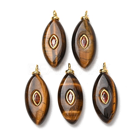 Natural Tiger Eye Pendants GG-CBAA798-04G-07-1