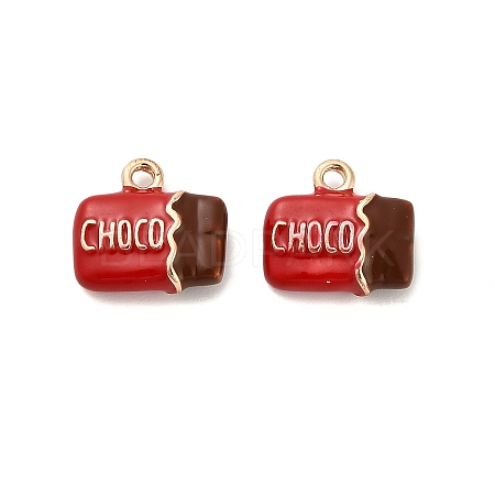 Alloy Enamel Pendants PALLOY-R155-01G-02-1