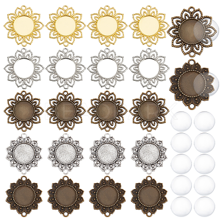 DIY Blank Dome Pendant Making Kit FIND-PH0006-38-1