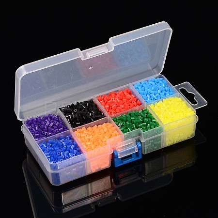 8 Color PE DIY Melty Beads Fuse Beads Refills DIY-X0241-01-B-1
