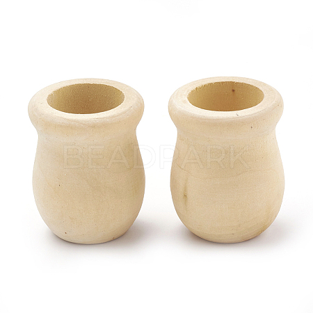 Unfinished Blank Wooden Vase X-WOOD-S040-81-1