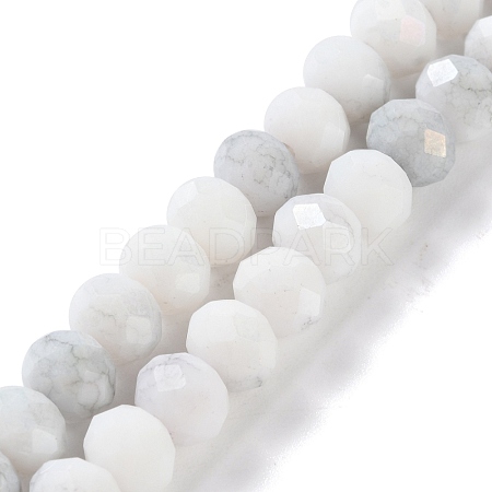Electroplate Glass Beads Strands LAMP-S068-02D-1