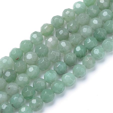 Natural Green Aventurine Bead Strands G-R411-10-4mm-1