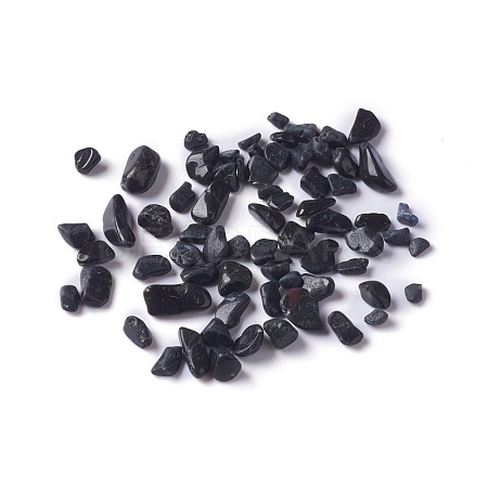 Natural Black Tourmaline Chip Beads X-G-M364-16-1