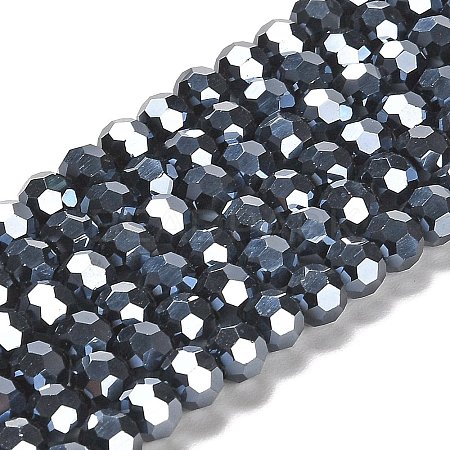 Electroplate Opaque Glass Beads Strands EGLA-A035-P6mm-A18-1