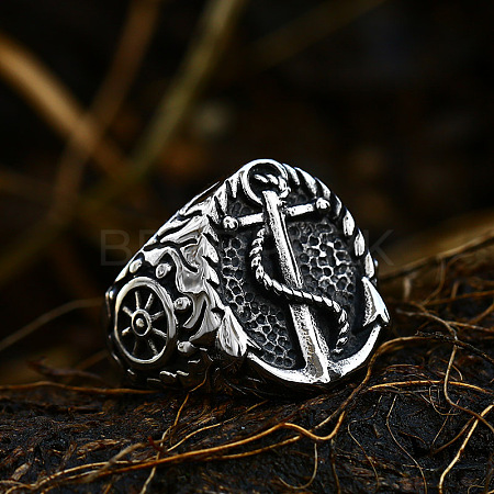 304 Stainless Steel Finger Rings for Men FS-WG78993-17-1