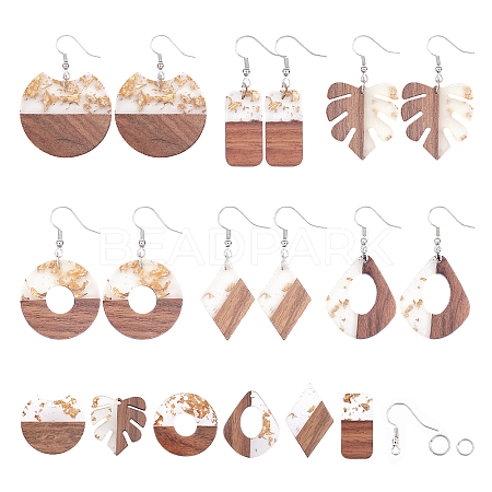 DIY Dangle Earring Making DIY-SC0010-52P-1