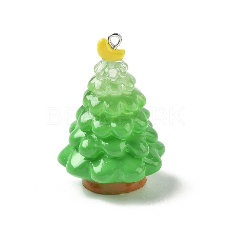 Christmas Theme Opaque Resin Pendants LS-RESI-I336-01P-01-1