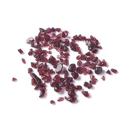 Natural Garnet Chip Beads G-M364-14-1