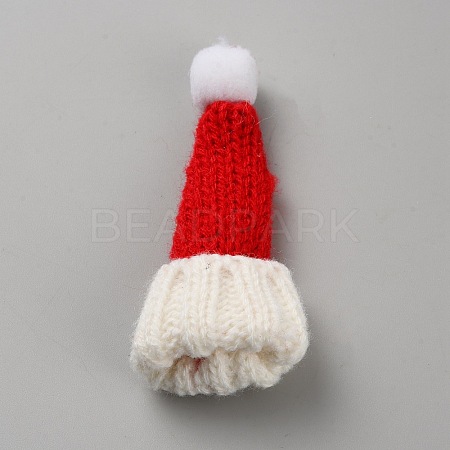 Christmas Theme Handmade Woolen Yarn Knitted Party Decoration AJEW-WH0314-525A-01-1