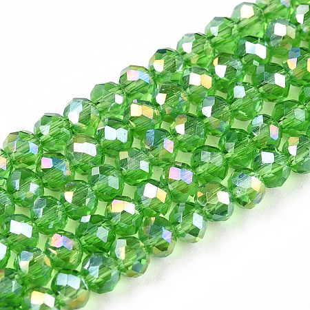 Electroplate Glass Beads Strands EGLA-A044-T3mm-B11-1