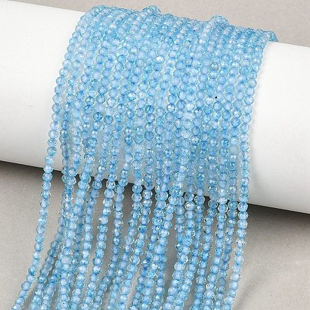 Natural Blue Topaz Beads Strands G-B175-D21-2mm-1