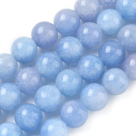 Dyed Natural Malaysia Jade Beads Strands G-G021-01D-07-1