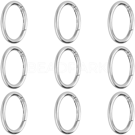 10Pcs Zinc Alloy Spring Gate Rings FIND-SP0004-31P-1