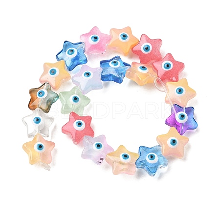 Handmade Evil Eye Lampwork Beads LA-CBAAB97-01C-1