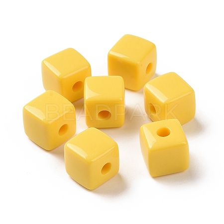 Opaque Acrylic Beads OACR-E015-02E-1