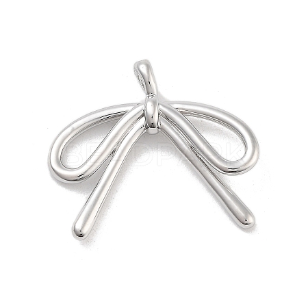 Brass Pave Clear Cubic Zirconia Pendants KK-Z061-20P-01-1