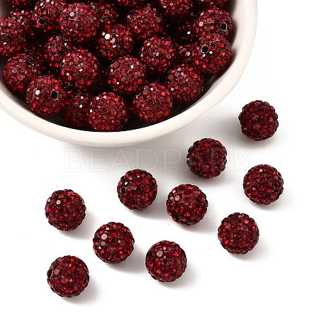 Pave Disco Ball Beads RB-H258-10MM-208-1