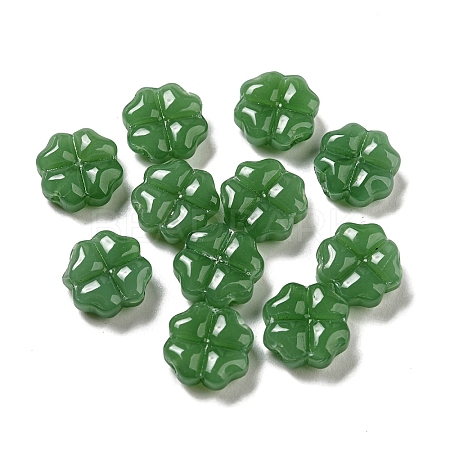 Imitation Jade Glass Beads X-GLAA-D017-01B-1