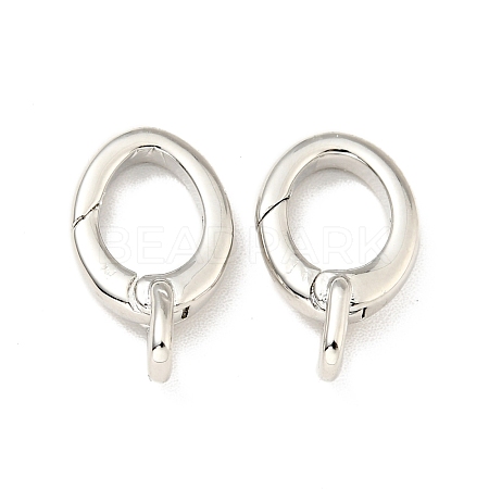 Brass Spring Gate Rings KK-G416-59P-1