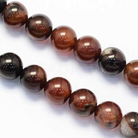 Natural Agate Beads Strands X-G-S121-8mm-1