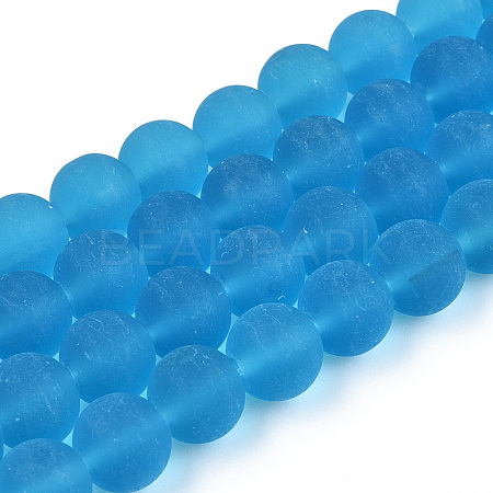 Transparent Glass Beads Strands GLAA-T032-T10mm-MD06-1