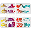 PET Hollow out Drawing Painting Stencils Sets for Kids Teen Boys Girls DIY-WH0172-442-1