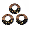 Resin & Walnut Wood Pendants RESI-T035-21-1