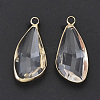 Transparent Glass Pendants GLAA-N038-10-2