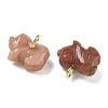 Natural Pink Aventurine Carved Pendants GG-CBA105B-03E-G-2