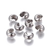 304 Stainless Steel Crimp Beads Covers STAS-P239-34P-02-1