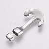 Tarnish Resistant 304 Stainless Steel Hook Clasps STAS-F122-28P-3