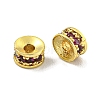 Brass Cubic Zirconia Spacer Beads KK-L215-004A-G01-1
