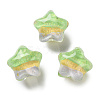 Gradient Color Transparent Hand-drawed Acrylic Beads TACR-P012-01B-11-1