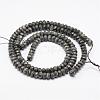 Faceted Natural Labradorite Rondelle Beads Strands G-K090-02-2