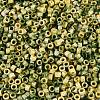 Opaque Picasso Cylinder Glass Beads SEED-Q039-06A-22-3
