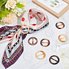 30Pcs 5 Colors Resin Scarf Clips BUTT-NB0001-86-5