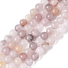 Natural Violet Strawberry Quartz Beads Strands X-G-P530-B02-01-2