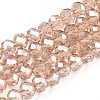 Electroplate Glass Beads Strands EGLA-A034-T3mm-A29-1