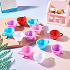 25Pcs 5 Styles Plastic Mini Teacup DJEW-TA0001-51-7