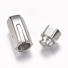 304 Stainless Steel Bayonet Clasps STAS-O114-044D-P-4