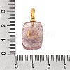 Natural Strawberry Quartz Pendants G-T151-02G-3