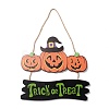 Halloween Wooden Door Wall Hanging Decorations HJEW-K040-01A-1