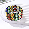 Bohemian Style Glass Seed Beaded Bracelets for Women FS-WGBF549-09-1