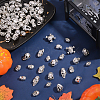   80Pcs 10 Style Halloween Tibetan Style Alloy Beads FIND-PH0006-39-4